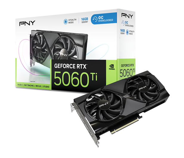 PNY GeForce RTX 5060 Ti Dual Fan OC 16GB GDDR7 DLSS5 - 1363594 - zdjęcie